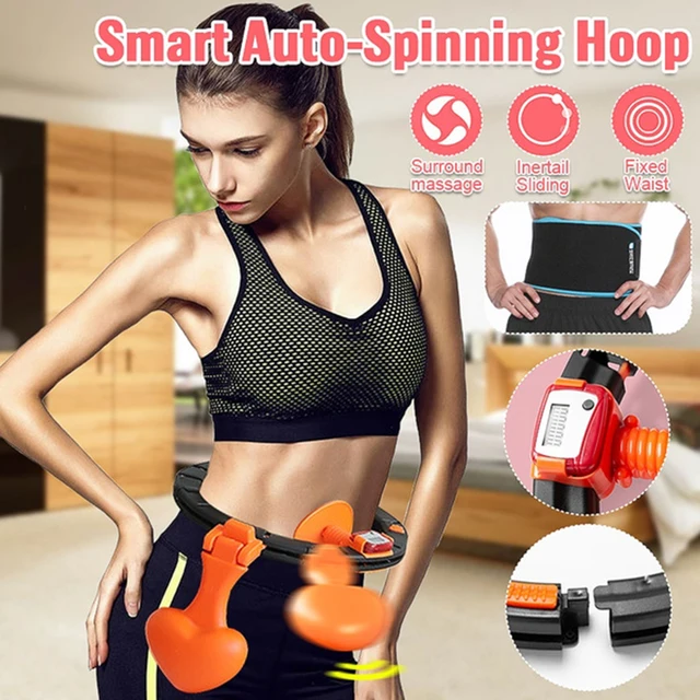 Body Massage Smart Auto-Spinning Hoop Weight Exercise Stress Release Detachable Portable Waist Fitness Sports Health Care Tools 3