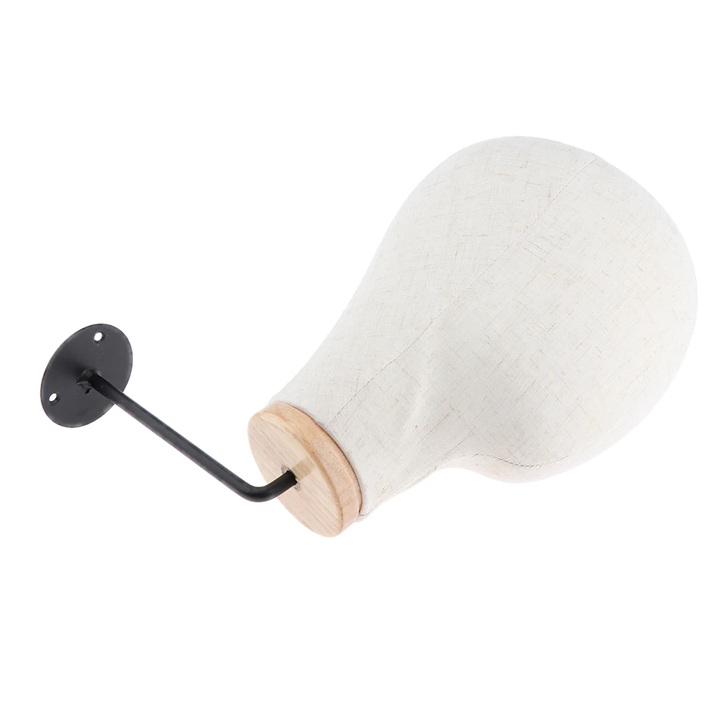 21'' Wall Mounted Displaying Head Model Mannequin For Wig Hat Toupee Display