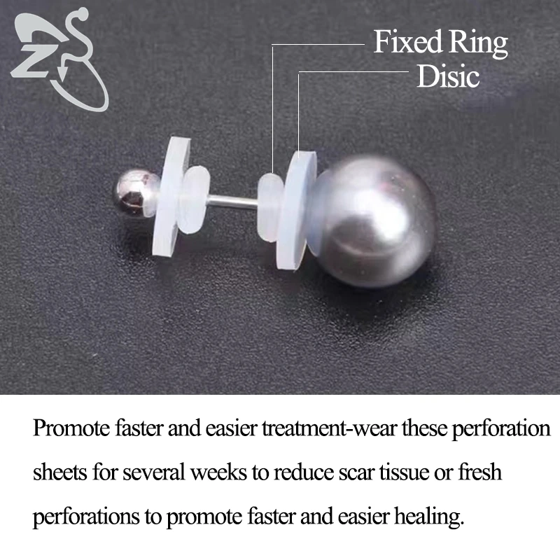 Silicone Piercing Healing Discs Flexible Anti Hyperplasia For The Back Of The Earrings Soft Anti Invagination ZS 6-200PCS/Lot piercing jewelry,body piercing jewelry,body jewelry