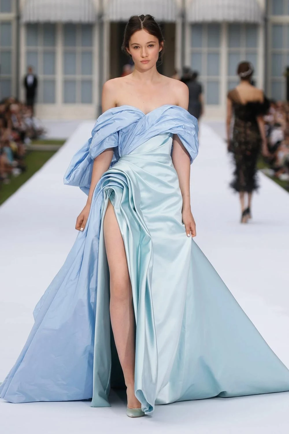 ralph and russo green dress