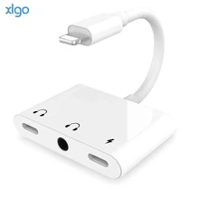 3 in 1 Charging Audio Adapter Headphone Splitter for Dual Lightning 3 5mm Jack Cable Fast Charger for iPhone SE 8 7 X iOS 13
