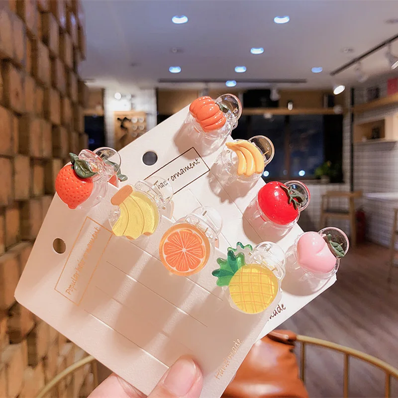 

Summer Cute Girl Princess Headwear Fashion Beautiful Colorful Vegetable Fruit Hair Claws Korean Children's Hair Accessories