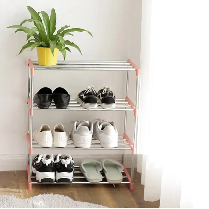 Meuble à chaussures,34 niveaux empilable étagère à chaussures gain de place chaussure tour