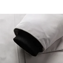 Зимняя мужская куртка на утином пуху с воротником из настоящего меха, толстая парка с капюшоном, мужская зимняя куртка размера плюс, Зимняя парка, пальто