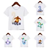 New Cute Kawaii Grizzly Bear And Lemming T Shirt Birthday Gift 2-9 Years Old Shirt Cartoon Kids Girls Baby Boys T shirt Tops 1