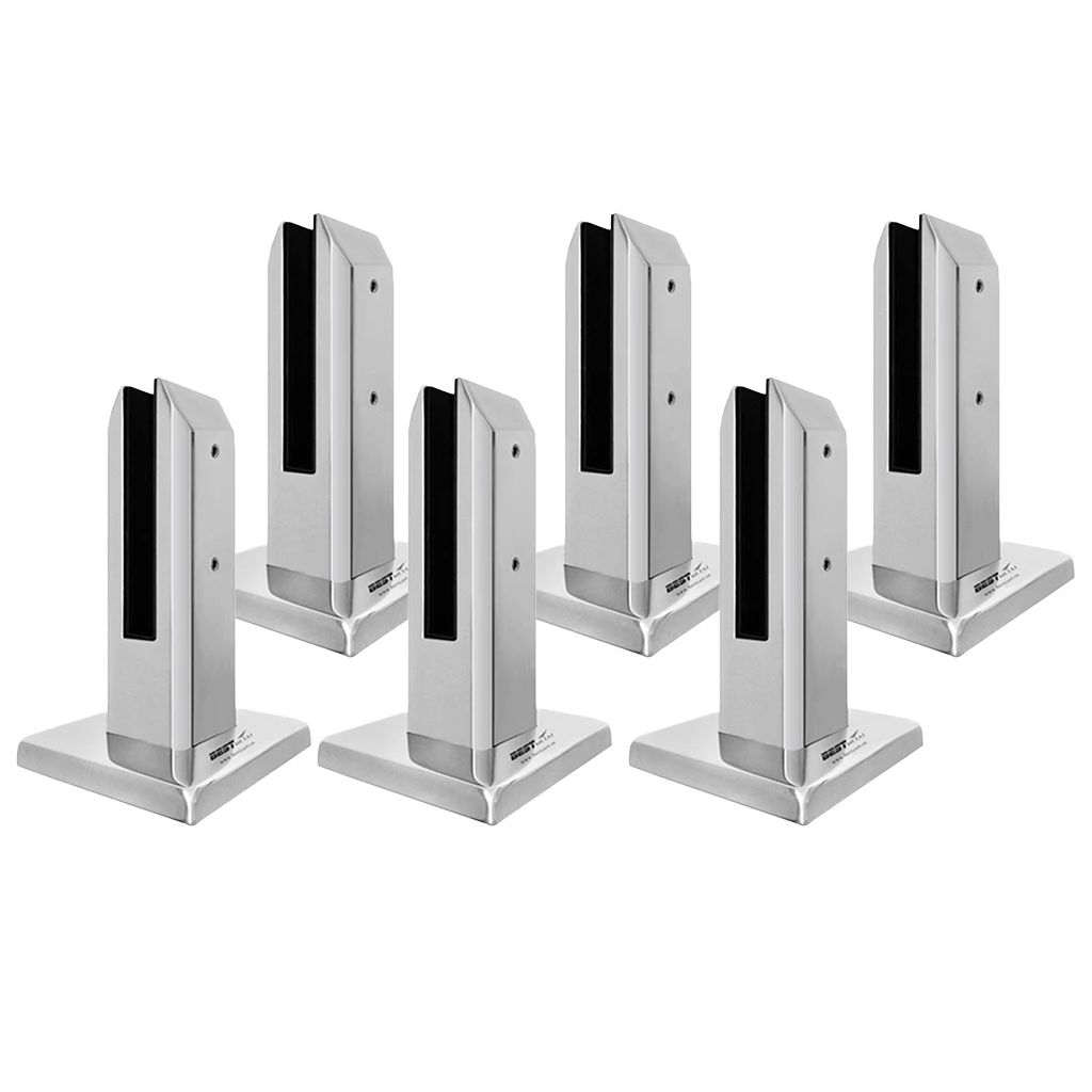 

6 Pack Glass Pool Fencing Spigot Post Clamp Mount Hardware Replacement for Balustrade Staircase Swimming Pool Fence