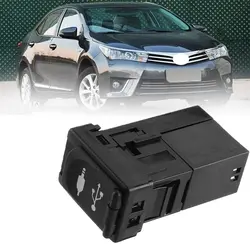 Автомобильный AUX usb-адаптер Jack авто для Toyota Rav4 Camry для Yaris для Corolla Avalon 86190-0R010 пластик черный