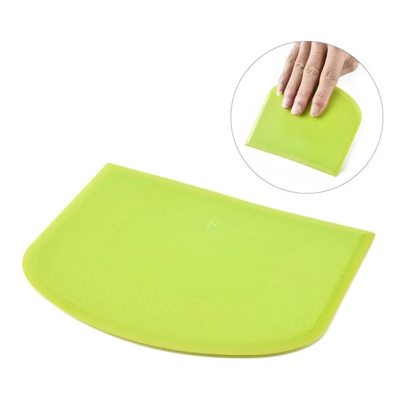 

New Plastic Cake Cream Spatula Dough Knife Cutter Butter Batter Scraper Decorating Plain Smooth Edge Spatula Baking Pastry Tool