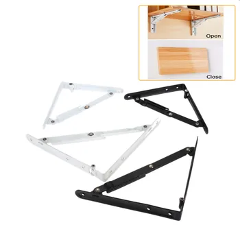 

1Pc Triangle Folding Angle Bracket Heavy Support Adjustable Wall Mounted Bench Table Shelf Bracket Furniture Hardware