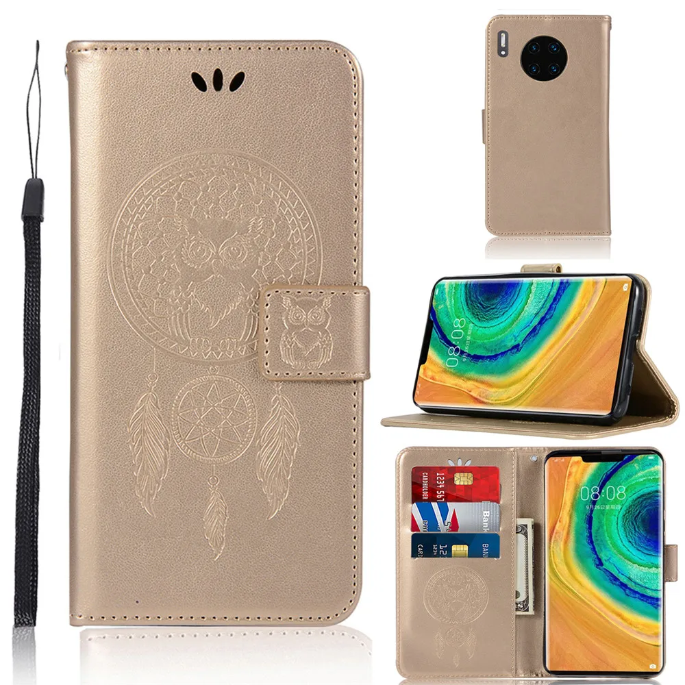 3D Сова Pattern Флип Чехол-бумажник для телефона кожа чехол КРЫШКА ДЛЯ huawei Honor 8X 5C 6C 6X7 8 8A 8C 9 9X 9i V9 V10 10 Lite 10i 20 V20 Pro - Цвет: 3