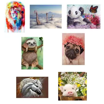 

Full Square/Round Drill DIY Diamond Painting Animal Colorful Paintings Embroidery Cross Stitch Home Decor Gift 30*30cm 2020