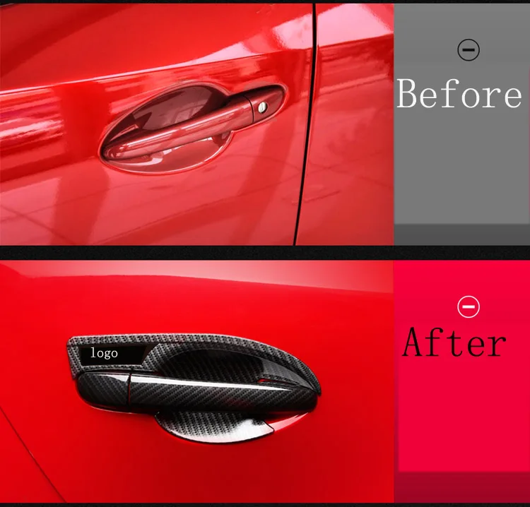 Наружная дверная ручка из хромированного углеродного волокна для Mazda CX 3 2015 2018