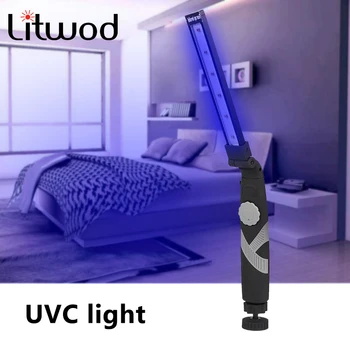 

Ultraviolet UVC Germicidal Work Light Led Flashlight USB Rechargeable Built in Battery COB Torch Adjustable White & UV Lantern