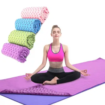 

1pc Yoga Mat Towel Yoga Blanket Non-slip Cotton Blanket for Sport Fitness Exercise Pilates