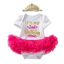 

2 Year Girl Baby Birthday Dress Holiday Dresses for Baby Girls Newborn Tulle Tutu Dress Long Sleeve Lace Outfits Headband