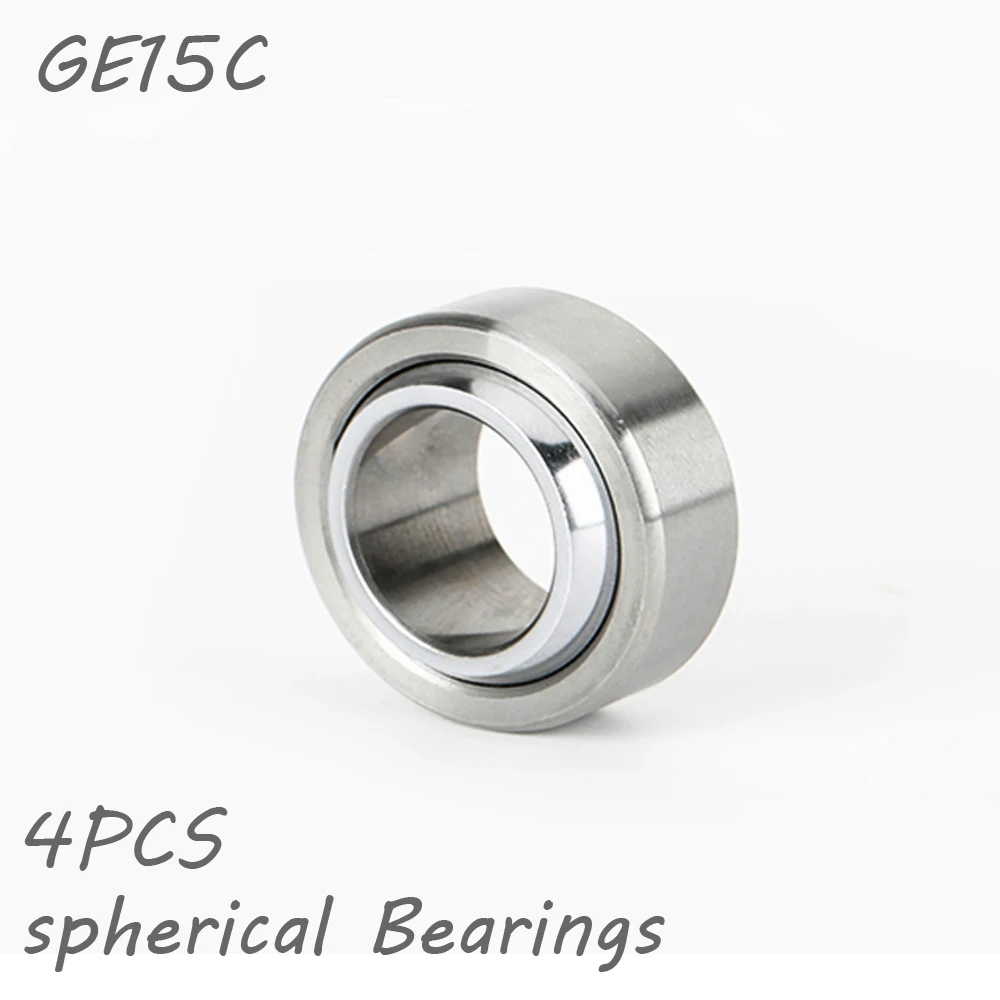 4PCS GE15C Spherical Bushing Plain Bearing for 15mm guide