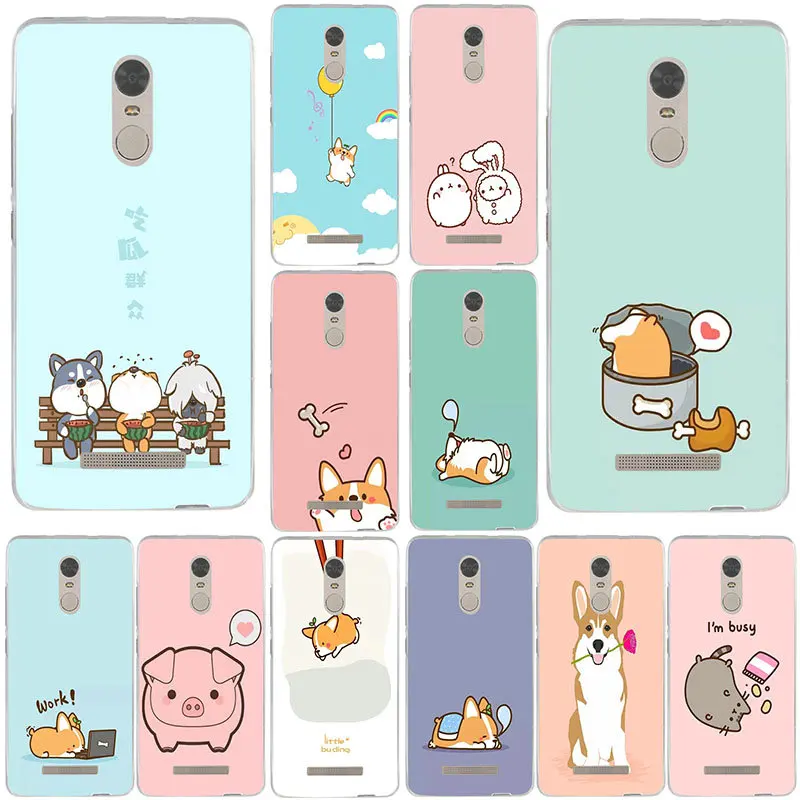 Soft TPU Phone Cases for Xiaomi Mi Max 2 3 4 4C 4i 5 5S 5X 6 6X 8 9 SE Lite Pro Coque Bags Cute Corgi Butt Animal Puppy | Мобильные