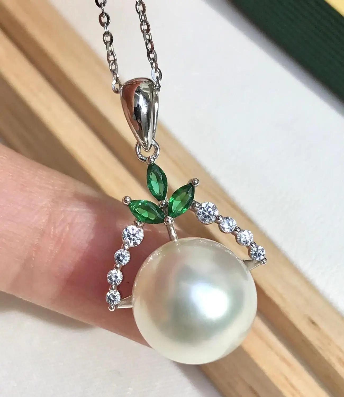 

New Classical 925 Sterling Silver Pendant Base Settings Mountings Findings Parts for Pearl Beads Crystal Jade Agate 5pcs/lot