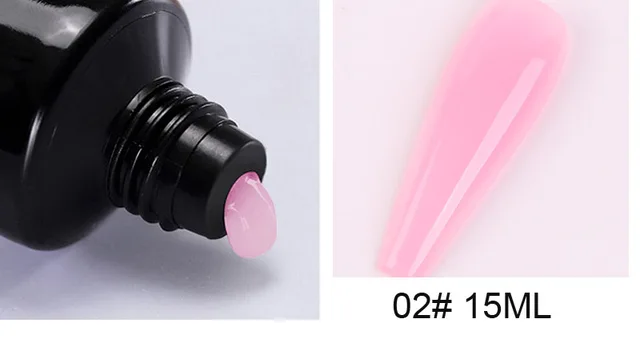 15ml Poly Acrylic Gel For Nail 22 Color Spangle Crystal Extension Gel UV/LED Light Quick Extension Nail Without Paper Holder&_&* 02