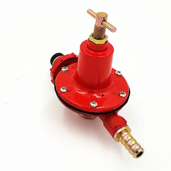 

Furnace Gas Pressure Reducing Valve LP Gas Propane Regulator Adjustable Liquefied Gas Medium Pressure Valve for BBQ Camping, Red