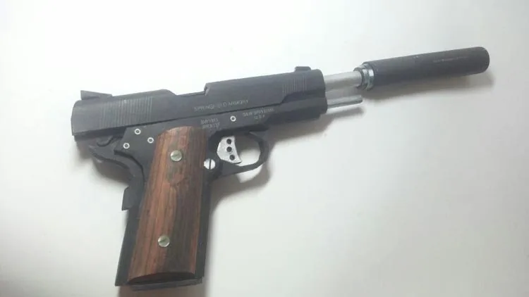 3D бумажная модель оружия Hitman US Colt M1911 пистолет масштаба 1:1 оружие пазлы игрушка