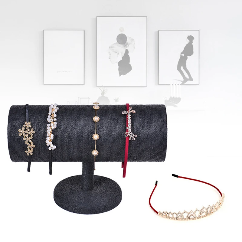 Braided Headband Display Chain Watch T-Bar Rack Jewelry Display Organizer Display Stand Holder