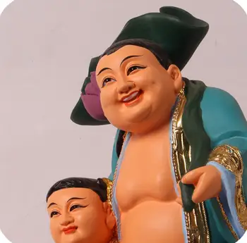 

COPPER STATUE Hehe two immortals resin fiberglass household 12 inch to enhance the harmony between husband and wife