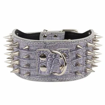 

PipiFren 7.5cm A Large Dogs Collars Spiked Accessories Supplies For A Big Dog Shop Necklace Pets Collar pitbull chien produits