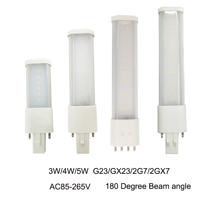 Светодиодная лампа G23/GX23/2G7/2GX7 5 шт. горизонтальная подсветсветильник CE RoHS 4 Вт 6 7