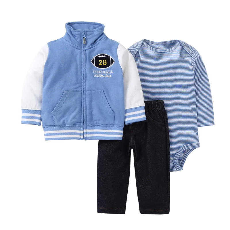 Г. Комплекты одежды для новорожденных мальчиков; Детский комбинезон; флисовые хлопковые топы; пальто; комбинезон; штаны; комбинезон; Одежда для девочек; комплект одежды - Цвет: Sky blue
