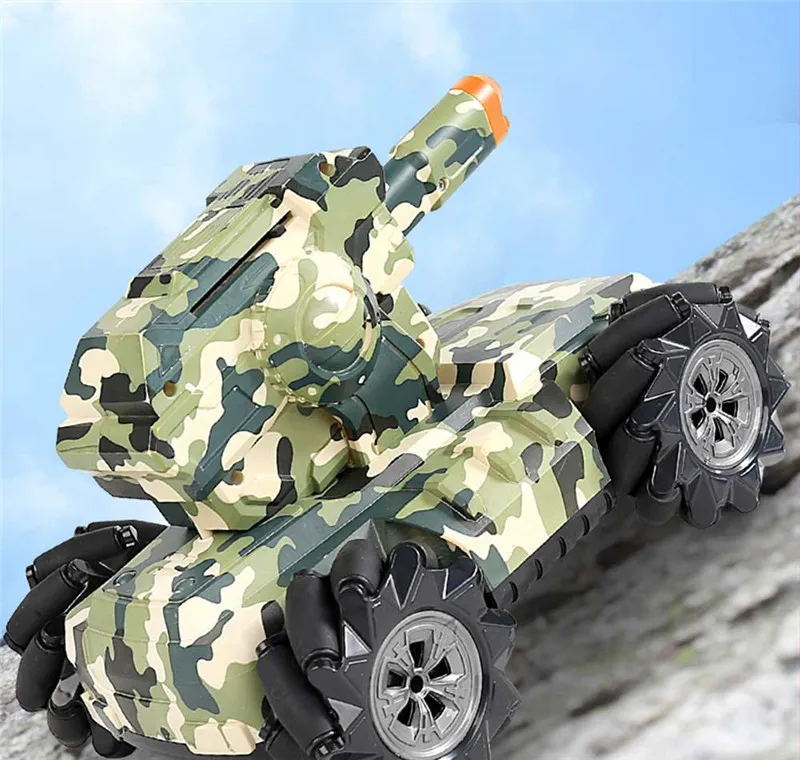 New Water Bomb Tank Car 2.4G Drift Launch Water Bomb Vehicle Gesture Watch Control Car 360 Degree Rotation Rc Stunt Car Toy