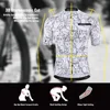 KEMALOCE Breathable Unisex White Cartoon Cat Cycling Jersey Spring Anti-Pilling Eco-Friendly Bike Clothing Top Road Team Bicycle 6