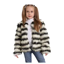 Зимняя теплая одежда для маленьких девочек; жилет из искусственного меха; плотное пальто; верхняя одежда