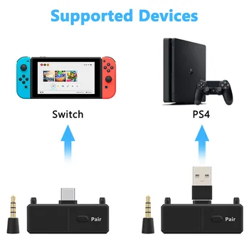 

Bluetooth 5.0 Audio Transmitter Adapter EDR A2DP SBC Low Latency for Nintendo Switch PS4 TV PC USB Type-C Wireless transmitter