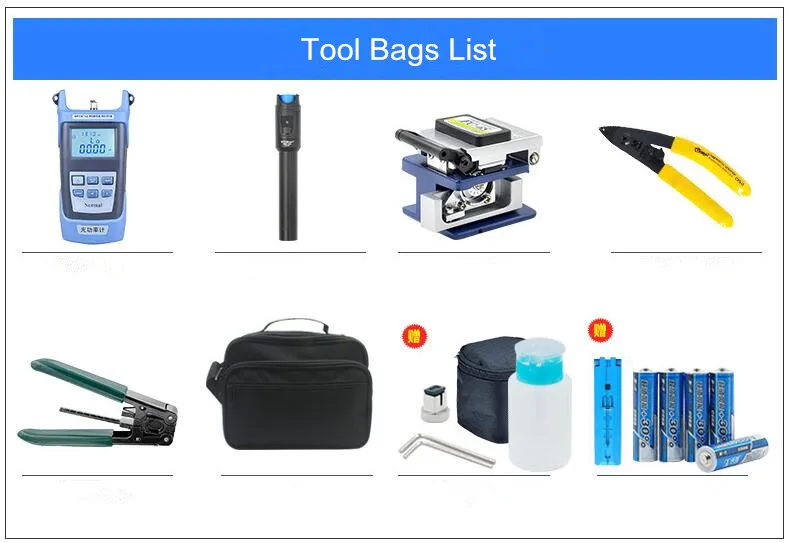 12 in 1 FTTH tool set Optical power meter with