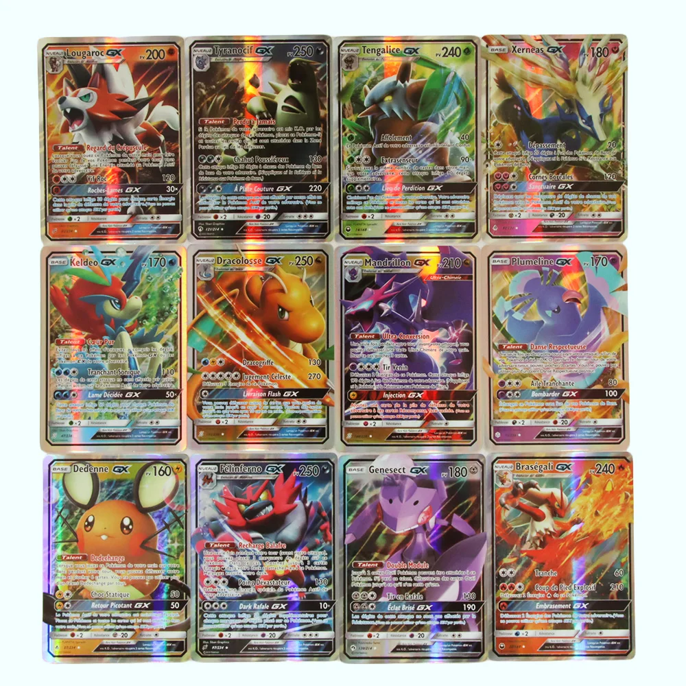 French Version Pokemons V Max Cards Game Team Vmax Gx Ex Mega Battle Carte Trading Children Toy Game Collection Cards Aliexpress