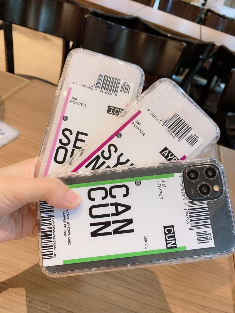 Милый ins Забавный штрих-код этикетка чехол для телефона для iphone Xs MAX XR X 7 8 plus 11 11Pro 11Pro MAX Прозрачная мягкая ТПУ задняя крышка Fundas
