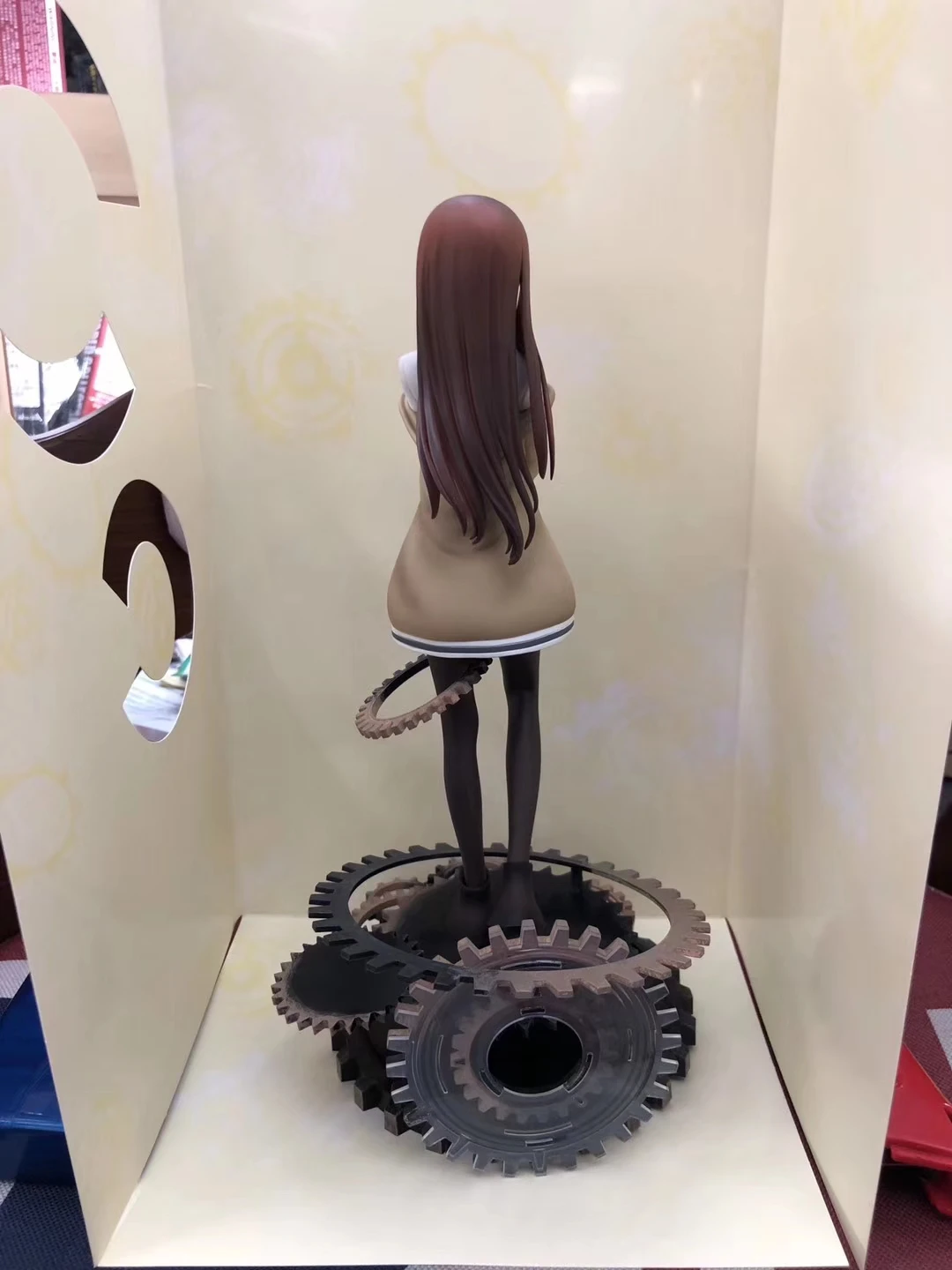 Vogue Cool Makise Kurisu Christina Assistant With Gear Game Anime Steins Gate Alphamax Figure Model Toys Gift Action Figures Aliexpress