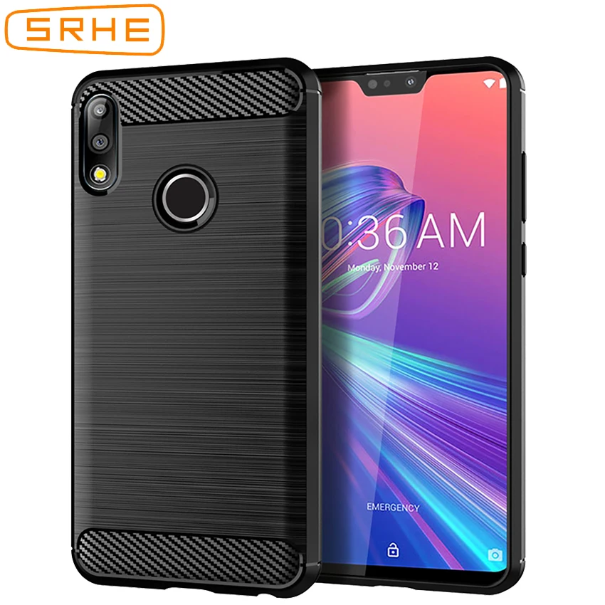 

SRHE Cover For Asus Zenfone Max Pro M2 ZB631KL Case Silicone Rugged Armor Fiber Case For Asus Zenfone Max M2 ZB633KL ZB632KL