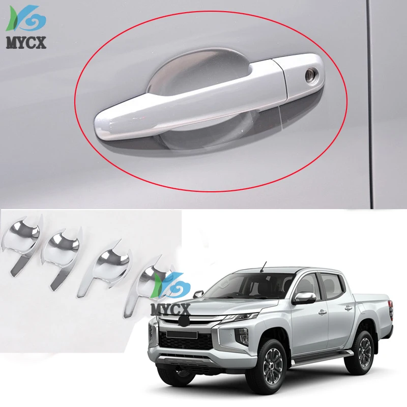Details about   WHITE 4DOOR DOOR HANDLE BOWL INSERT COVER FOR MITSUBISHI L200 ANIMAL TRITON