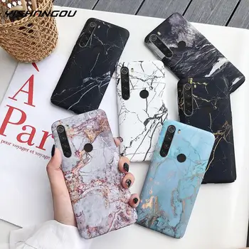 

YISHANGOU Marble Phone Back Case For Xiaomi Mi 8 lite Redmi Note 7 Pro Note7 Mi8 Mi9 Fashion Pattern Hard PC Full on Cover Coque