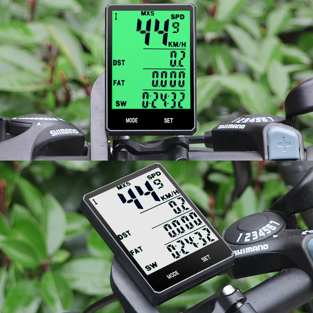 Wire Wireless Cycling Bike Computer Bicycle Waterproof LED Speedometer Odometer