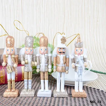 

Wood Nutcracker Soldier Classic Hand Painting Nutcracker Doll Vintage Handcraft Puppet Home Ornament Christmas Decorations Gift