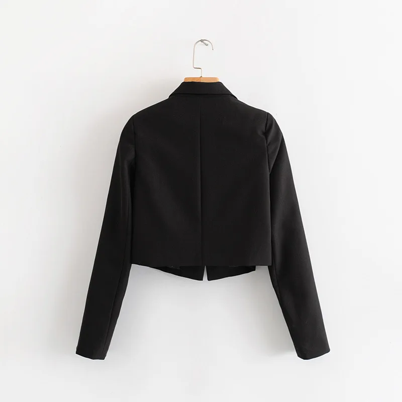

F3777-Western Style WOMEN'S Dress Wholesale 2019 Spring And Autumn New Style Short Double Row Pearl Clasp Small Suit Coat Women'
