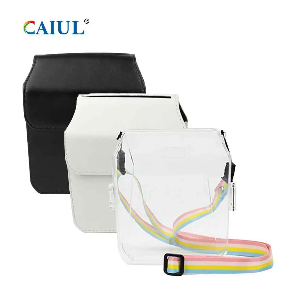 CAIUL Vintage PU Leather case bags for Fujifilm instax share sp-3 SQ camera instant film compact protect bag should | Электроника