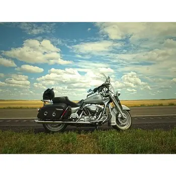 

Diamond-Painting Round 5D DIY Cross Stitch White Cloud Under Motorcycle Cross-Stitch Kit Decor Gifts Kit