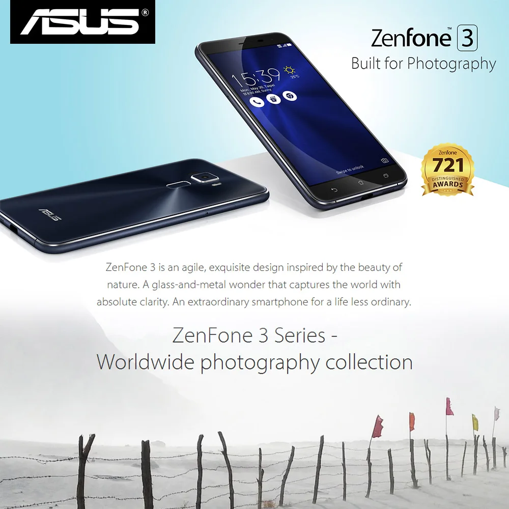 Мобильный телефон ASUS ZenFone 3 ZE552KL, 4 ГБ, 64 ГБ, 5,5 дюймов, Восьмиядерный 8 Мп, 16 МП, 3000 мА/ч, разблокированный смартфон с отпечатком пальца, 4G, LTE