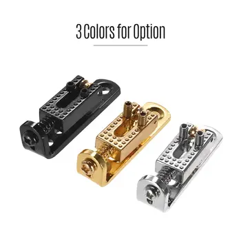 

3 PCS Replacement Roller Bridge Single Saddles Set with Screws and Wrench for Cigarbox Guitars Electric Guitars