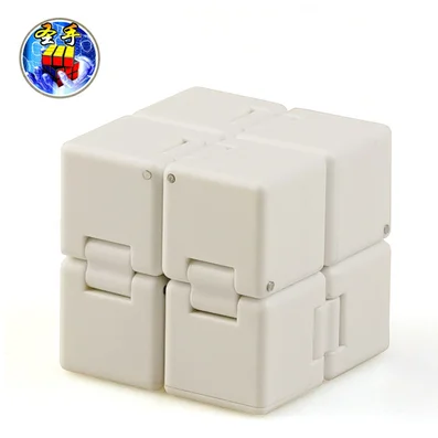 Белый Shengshou, кубик бесконечности, мини игрушка, палец, EDC, тревога, стресс, облегчение, кубики, Детская забавная игрушка, лучший рождественский подарок - Цвет: Белый