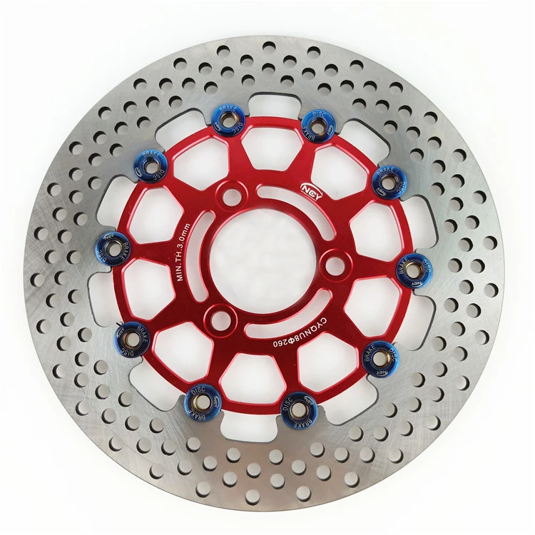 Universal Motorcycle CNC Aluminum 3 holes 260 * 70mm Floating disk brake disc for Yamaha BWS WISP Motorbike motorcycle brake discs